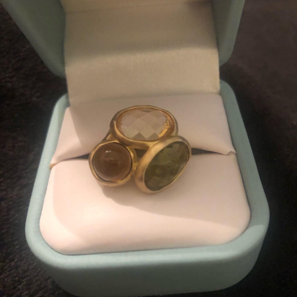 Unique Three Stone Ring - image 3